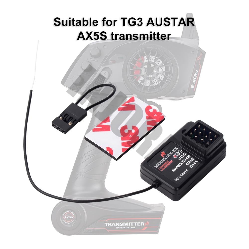 3CH 2.4GHz RC Receiver for AX5S Transmitter 5 3CH 2.4GHz RC Receiver for AX5S Transmitter