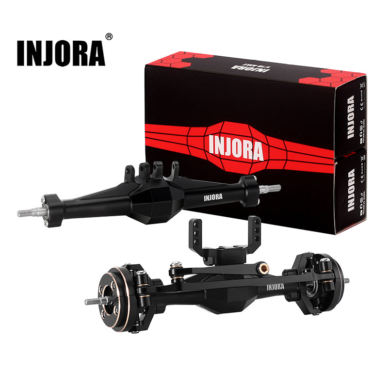 INJORA +4mm Diamond Axles with Brass Steering Knuckles for 1/18 TRX4M
