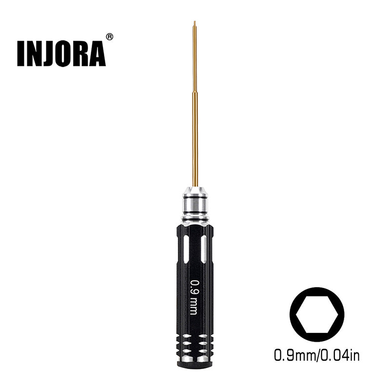 INJORA 0.04" 0.9mm Hexagon Screwdriver for 1/24 1/18 RC Crawlers