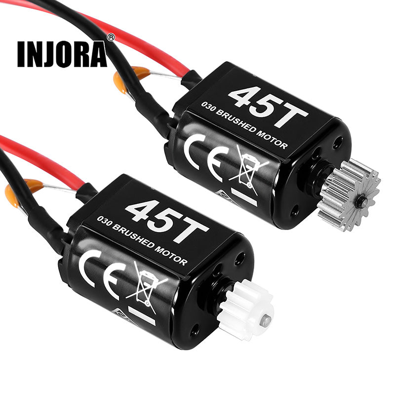 INJORA 030 Brushed Motor with Mount for Losi Micro-B Micro-T (45T)