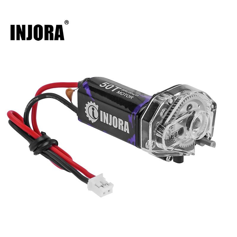 INJORA 050 Pro Motor with Clear Transmission & Helical Gears for 1/24 SCX24