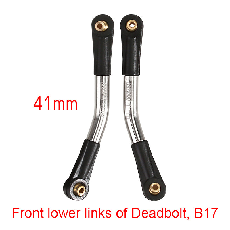 INJORA 1 Pair Stainless Steel High Clearance Chassis Links for SCX24 Mods 5 INJORA 1 Pair Stainless Steel High Clearance Chassis Links for SCX24 Mods