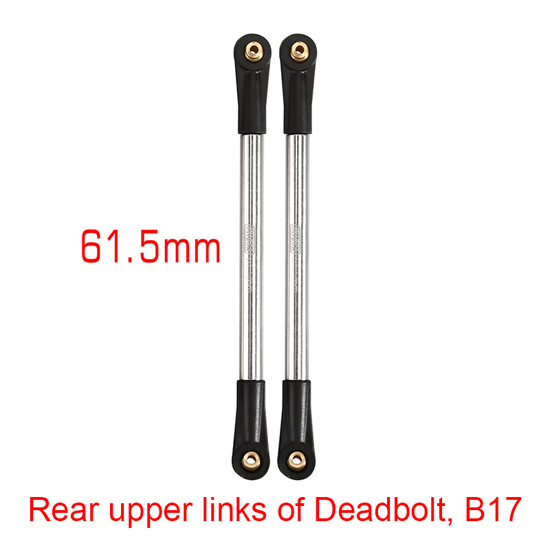 INJORA 1 Pair Stainless Steel High Clearance Chassis Links for SCX24 Mods 9 INJORA 1 Pair Stainless Steel High Clearance Chassis Links for SCX24 Mods
