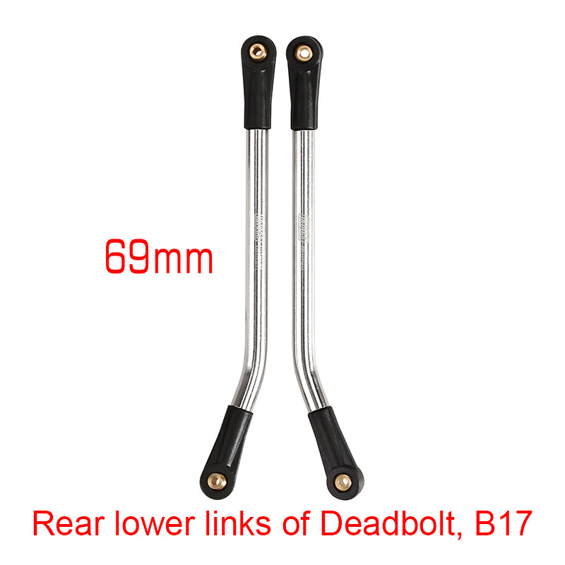 INJORA 1 Pair Stainless Steel High Clearance Chassis Links for SCX24 Mods 10 INJORA 1 Pair Stainless Steel High Clearance Chassis Links for SCX24 Mods