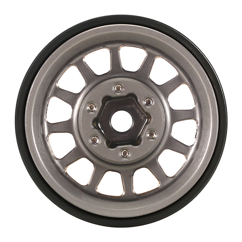 INJORA 1.0 Plus 12-Spoke Brass Beadlock Wheels 42g/pcs offset -3.75mm for 1/18 1/24 RC Crawler (4) (W1101) 15 INJORA 1.0 Plus 12-Spoke Brass Beadlock Wheels 42g/pcs offset -3.75mm for 1/18 1/24 RC Crawler (4) (W1101)