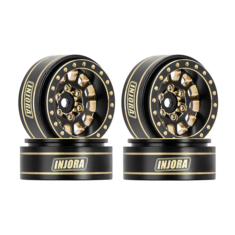 INJORA 1.0 Plus 12-Spoke Brass Beadlock Wheels 42g/pcs offset -3.75mm for 1/18 1/24 RC Crawler (4) (W1101) 17 INJORA 1.0 Plus 12-Spoke Brass Beadlock Wheels 42g/pcs offset -3.75mm for 1/18 1/24 RC Crawler (4) (W1101)
