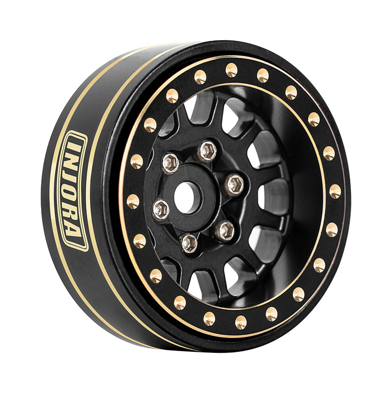 INJORA 1.0 Plus 12-Spoke Brass Beadlock Wheels 42g/pcs offset -3.75mm for 1/18 1/24 RC Crawler (4) (W1101) 5 INJORA 1.0 Plus 12-Spoke Brass Beadlock Wheels 42g/pcs offset -3.75mm for 1/18 1/24 RC Crawler (4) (W1101)