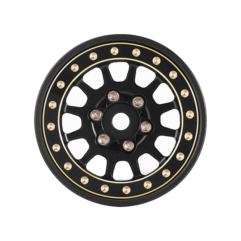 INJORA 1.0 Plus 12-Spoke Brass Beadlock Wheels 42g/pcs offset -3.75mm for 1/18 1/24 RC Crawler (4) (W1101) 7 INJORA 1.0 Plus 12-Spoke Brass Beadlock Wheels 42g/pcs offset -3.75mm for 1/18 1/24 RC Crawler (4) (W1101)