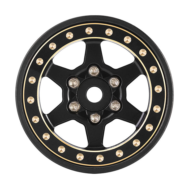 INJORA 1.0 Plus 6-Spoke Brass Beadlock Wheels 42g/pcs offset -3.75mm for 1/18 1/24 RC Crawler (4) (W1102) 7 INJORA 1.0 Plus 6-Spoke Brass Beadlock Wheels 42g/pcs offset -3.75mm for 1/18 1/24 RC Crawler (4) (W1102)