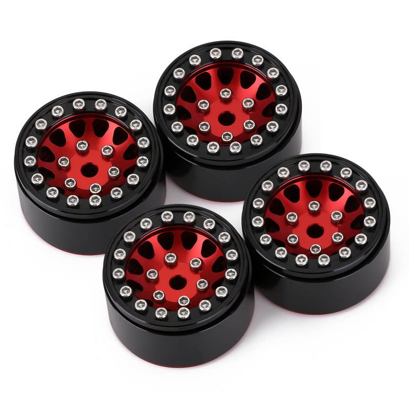 INJORA 1.0" 12-Spokes Beadlock Aluminum Wheel Rims for 1/24 RC Crawlers (4) (W1049) 14 INJORA 1.0" 12-Spokes Beadlock Aluminum Wheel Rims for 1/24 RC Crawlers (4) (W1049)
