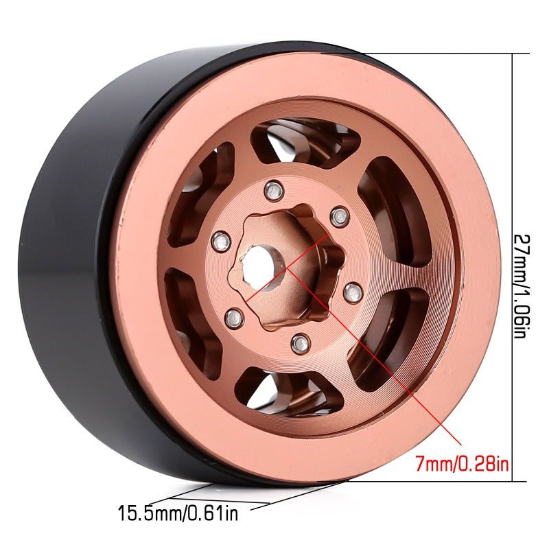 INJORA 1.0" 12-Spokes Beadlock Aluminum Wheel Rims for 1/24 RC Crawlers (4) (W1049) 17 INJORA 1.0" 12-Spokes Beadlock Aluminum Wheel Rims for 1/24 RC Crawlers (4) (W1049)