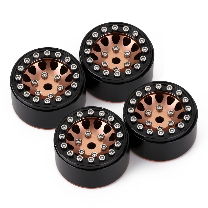 INJORA 1.0" 12-Spokes Beadlock Aluminum Wheel Rims for 1/24 RC Crawlers (4) (W1049) 18 INJORA 1.0" 12-Spokes Beadlock Aluminum Wheel Rims for 1/24 RC Crawlers (4) (W1049)