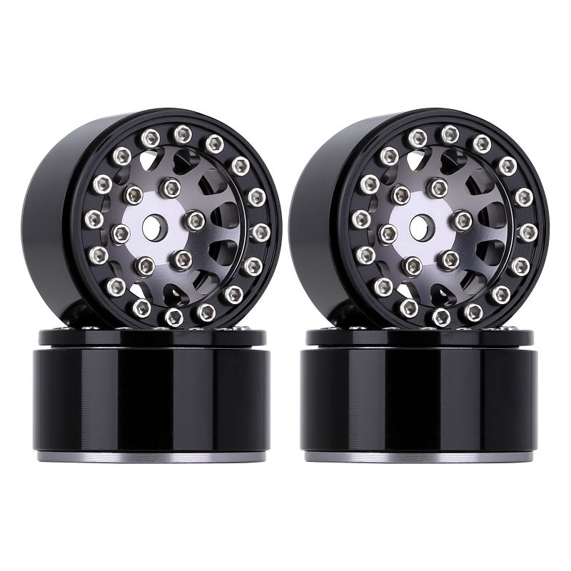 INJORA 1.0" 12-Spokes Beadlock Aluminum Wheel Rims for 1/24 RC Crawlers (4) (W1049) 3 INJORA 1.0" 12-Spokes Beadlock Aluminum Wheel Rims for 1/24 RC Crawlers (4) (W1049)