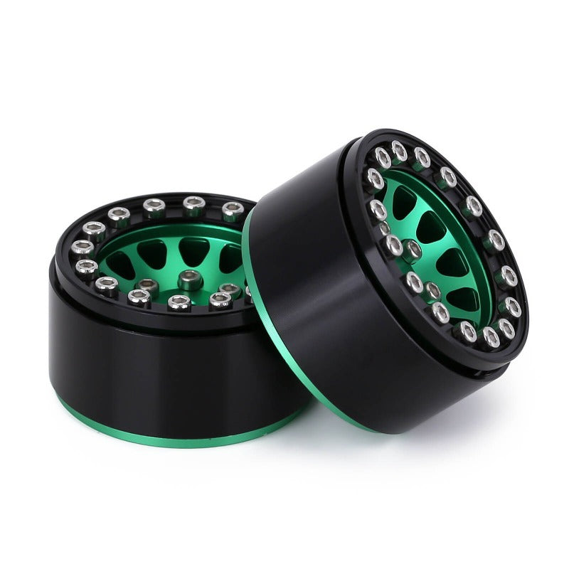 INJORA 1.0" 12-Spokes Beadlock Aluminum Wheel Rims for 1/24 RC Crawlers (4) (W1049) 30 INJORA 1.0" 12-Spokes Beadlock Aluminum Wheel Rims for 1/24 RC Crawlers (4) (W1049)