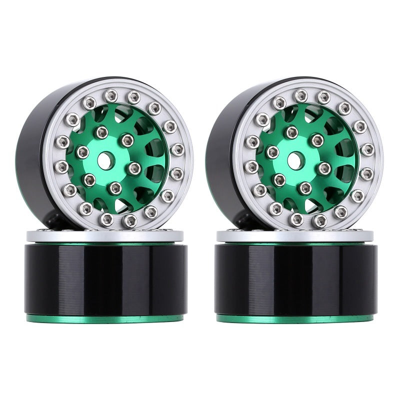 INJORA 1.0" 12-Spokes Beadlock Aluminum Wheel Rims for 1/24 RC Crawlers (4) (W1049) 31 INJORA 1.0" 12-Spokes Beadlock Aluminum Wheel Rims for 1/24 RC Crawlers (4) (W1049)