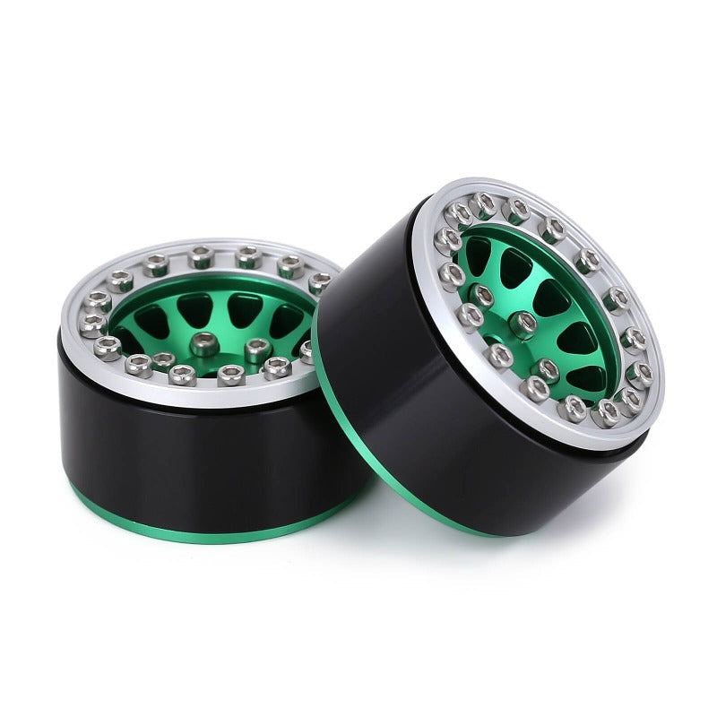 INJORA 1.0" 12-Spokes Beadlock Aluminum Wheel Rims for 1/24 RC Crawlers (4) (W1049) 34 INJORA 1.0" 12-Spokes Beadlock Aluminum Wheel Rims for 1/24 RC Crawlers (4) (W1049)