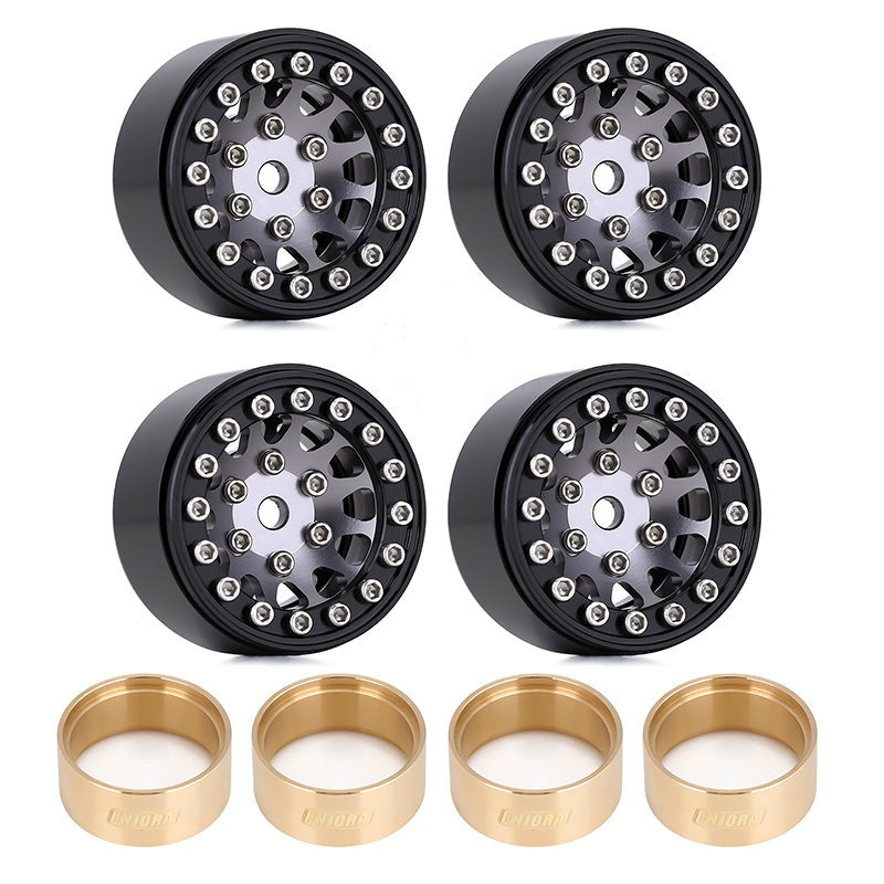 INJORA 1.0" 12-Spokes Beadlock Aluminum Wheel Rims for 1/24 RC Crawlers (4) (W1049) 35 INJORA 1.0" 12-Spokes Beadlock Aluminum Wheel Rims for 1/24 RC Crawlers (4) (W1049)