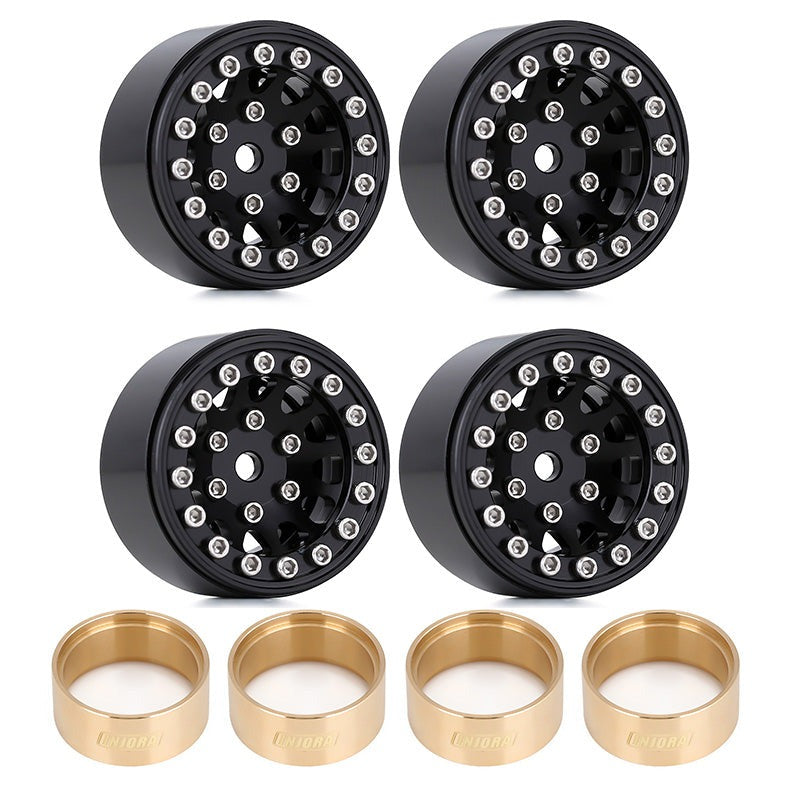INJORA 1.0" 12-Spokes Beadlock Aluminum Wheel Rims for 1/24 RC Crawlers (4) (W1049) 36 INJORA 1.0" 12-Spokes Beadlock Aluminum Wheel Rims for 1/24 RC Crawlers (4) (W1049)