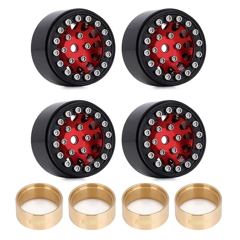INJORA 1.0" 12-Spokes Beadlock Aluminum Wheel Rims for 1/24 RC Crawlers (4) (W1049) 37 INJORA 1.0" 12-Spokes Beadlock Aluminum Wheel Rims for 1/24 RC Crawlers (4) (W1049)
