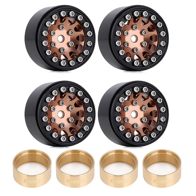 INJORA 1.0" 12-Spokes Beadlock Aluminum Wheel Rims for 1/24 RC Crawlers (4) (W1049) 38 INJORA 1.0" 12-Spokes Beadlock Aluminum Wheel Rims for 1/24 RC Crawlers (4) (W1049)