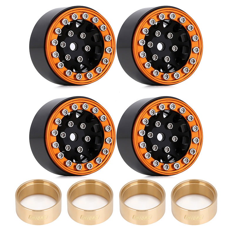 INJORA 1.0" 12-Spokes Beadlock Aluminum Wheel Rims for 1/24 RC Crawlers (4) (W1049) 40 INJORA 1.0" 12-Spokes Beadlock Aluminum Wheel Rims for 1/24 RC Crawlers (4) (W1049)