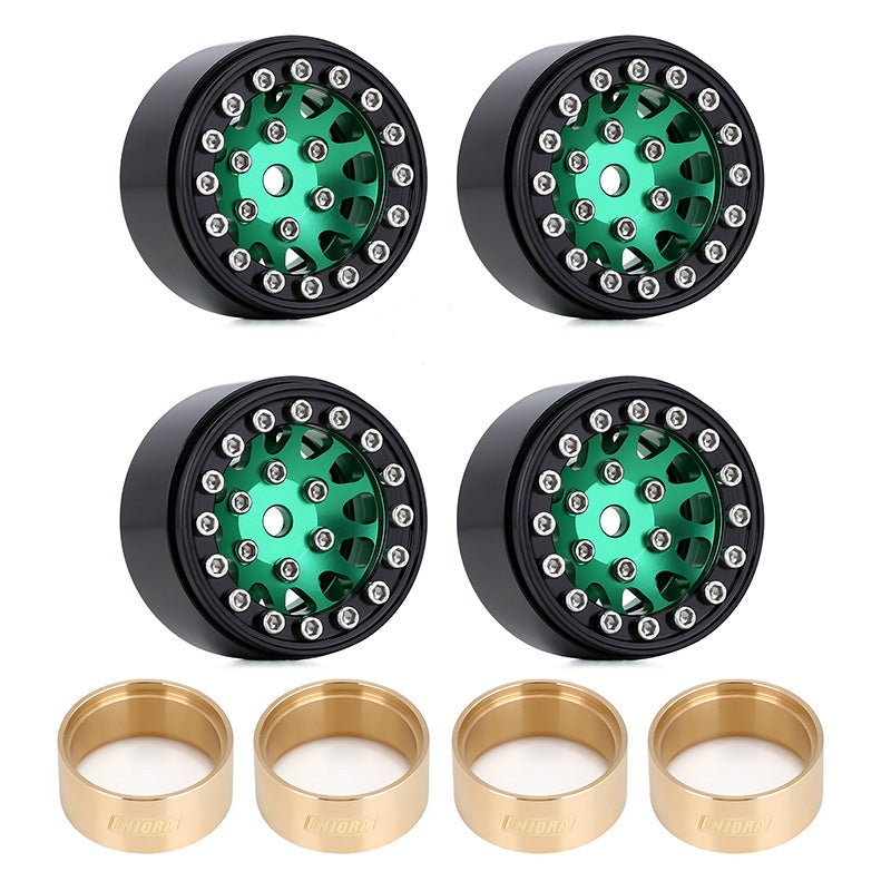 INJORA 1.0" 12-Spokes Beadlock Aluminum Wheel Rims for 1/24 RC Crawlers (4) (W1049) 41 INJORA 1.0" 12-Spokes Beadlock Aluminum Wheel Rims for 1/24 RC Crawlers (4) (W1049)