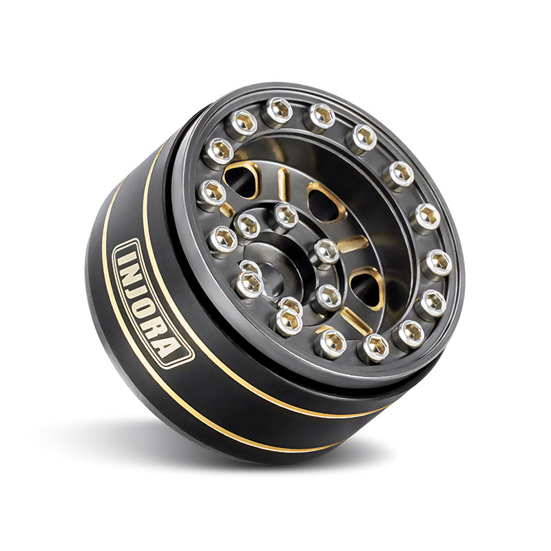 INJORA 1.0" 47g/pcs Brass Beadlock Wheels Negative Offset 3.15mm for 1/24 RC Crawlers (W1005) 14 INJORA 1.0" 47g/pcs Brass Beadlock Wheels Negative Offset 3.15mm for 1/24 RC Crawlers (W1005)