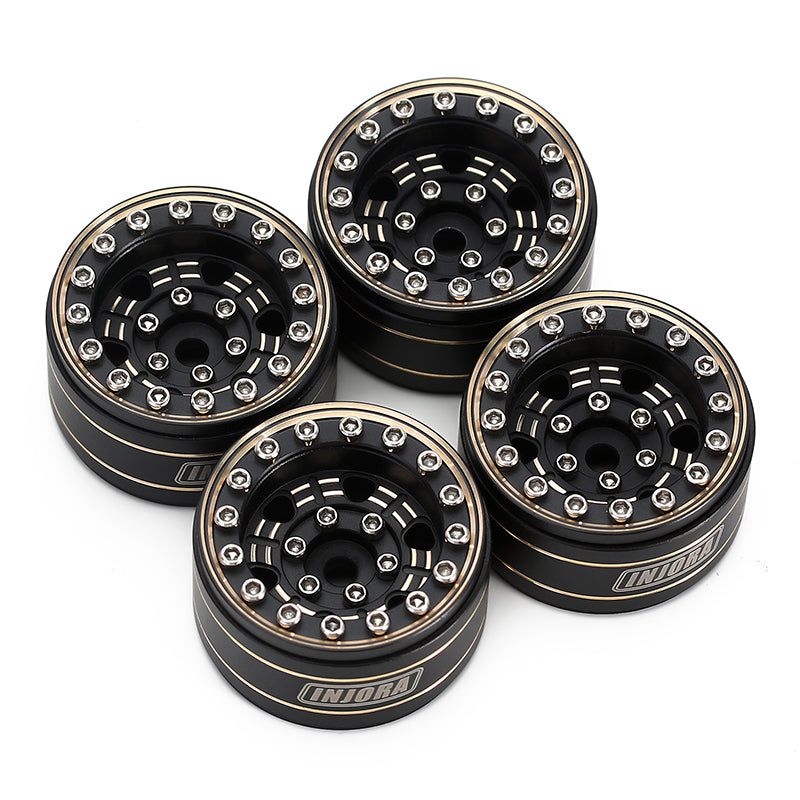 INJORA 1.0" 47g/pcs Brass Beadlock Wheels Negative Offset 3.15mm for 1/24 RC Crawlers (W1005) 8 INJORA 1.0" 47g/pcs Brass Beadlock Wheels Negative Offset 3.15mm for 1/24 RC Crawlers (W1005)
