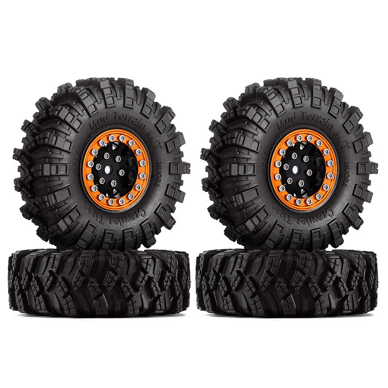 INJORA 1.0" 62*20.5mm Wheel Rims Mud Terrain Tires Set for 1/24 RC Crawlers (4) (W1049-T1007) 23 INJORA 1.0" 62*20.5mm Wheel Rims Mud Terrain Tires Set for 1/24 RC Crawlers (4) (W1049-T1007)