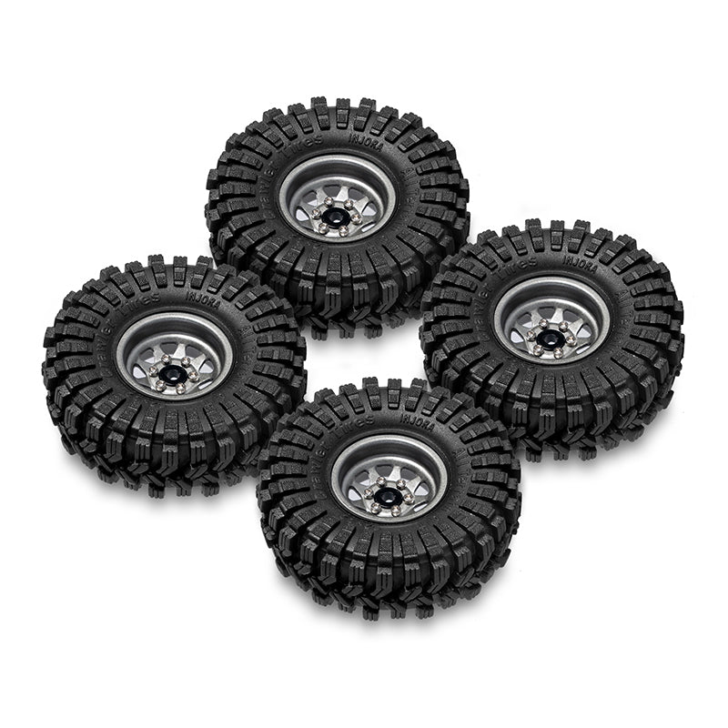 INJORA 1.0" 62*22mm -3.78mm Offset Beadlock Wheel Rims Tires Set for 1/24 RC Crawlers (4) (W1004-T1014) 14 INJORA 1.0" 62*22mm -3.78mm Offset Beadlock Wheel Rims Tires Set for 1/24 RC Crawlers (4) (W1004-T1014)