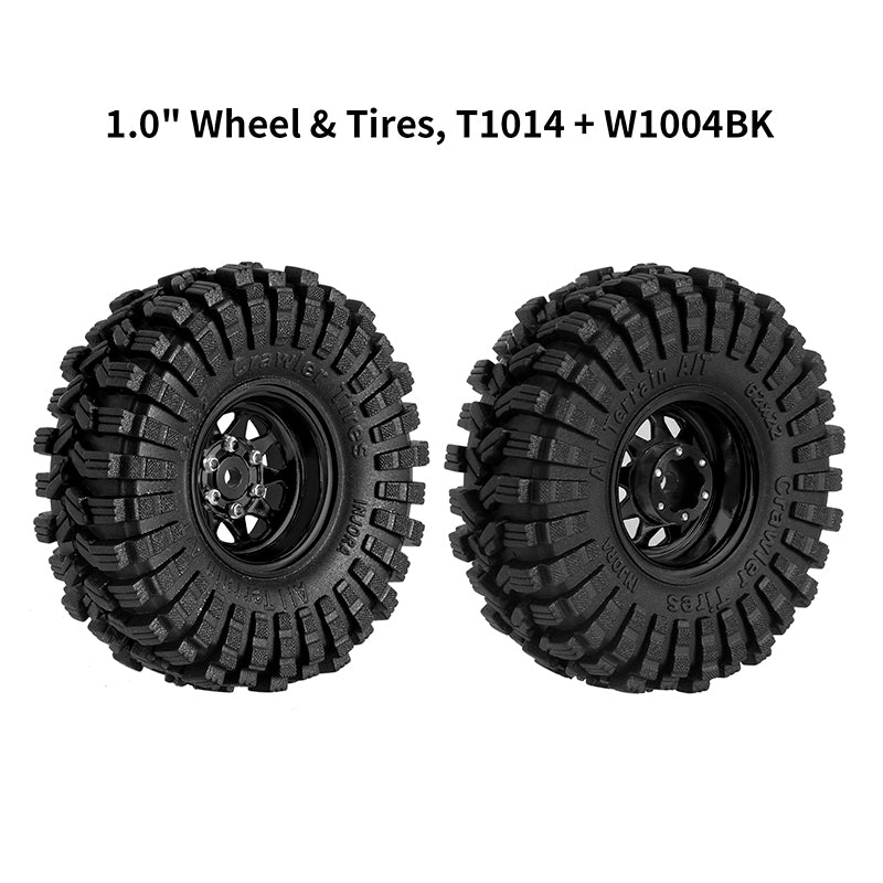 INJORA 1.0" 62*22mm -3.78mm Offset Beadlock Wheel Rims Tires Set for 1/24 RC Crawlers (4) (W1004-T1014) 7 INJORA 1.0" 62*22mm -3.78mm Offset Beadlock Wheel Rims Tires Set for 1/24 RC Crawlers (4) (W1004-T1014)