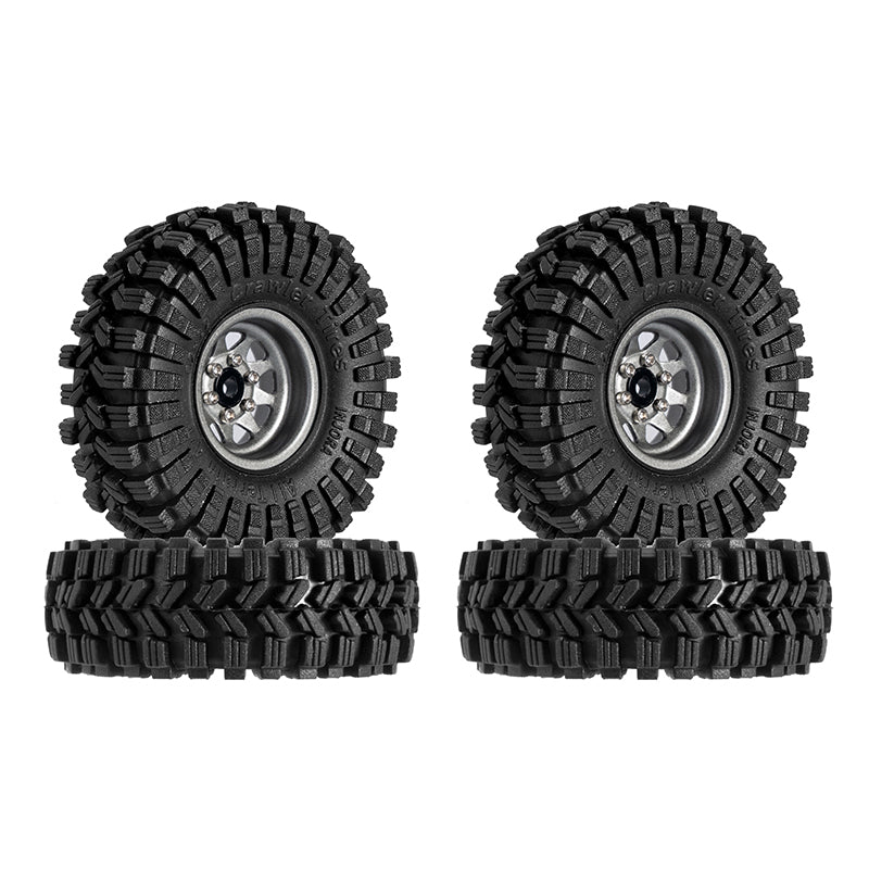 INJORA 1.0" 62*22mm -3.78mm Offset Beadlock Wheel Rims Tires Set for 1/24 RC Crawlers (4) (W1004-T1014) 9 INJORA 1.0" 62*22mm -3.78mm Offset Beadlock Wheel Rims Tires Set for 1/24 RC Crawlers (4) (W1004-T1014)