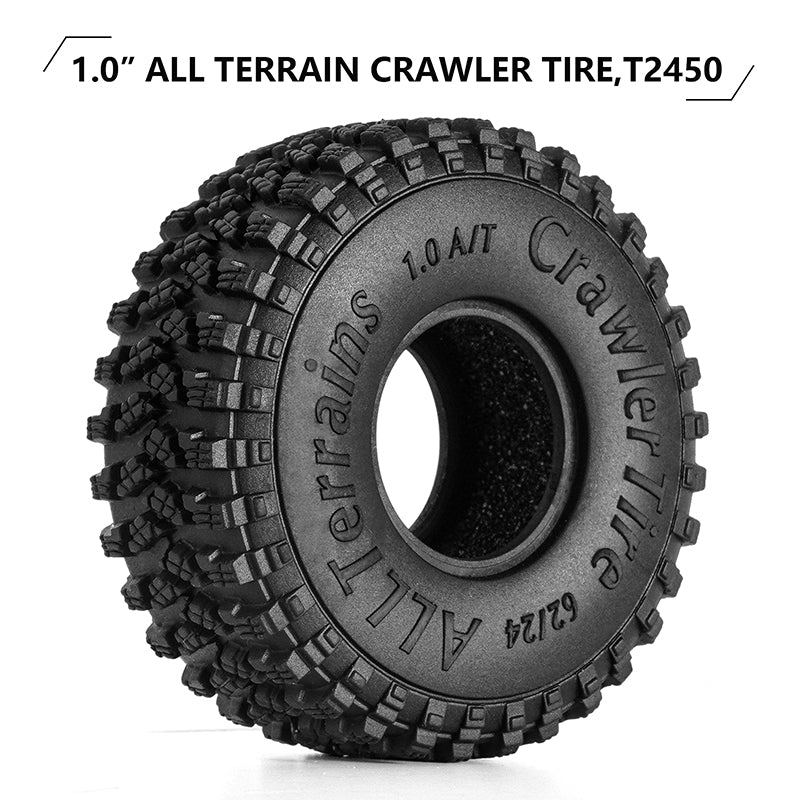 INJORA 1.0" 62*24mm S4 All Terrain Tires for 1/18 1/24 RC Crawlers (4) (T2450) 3 INJORA 1.0" 62*24mm S4 All Terrain Tires for 1/18 1/24 RC Crawlers (4) (T2450)