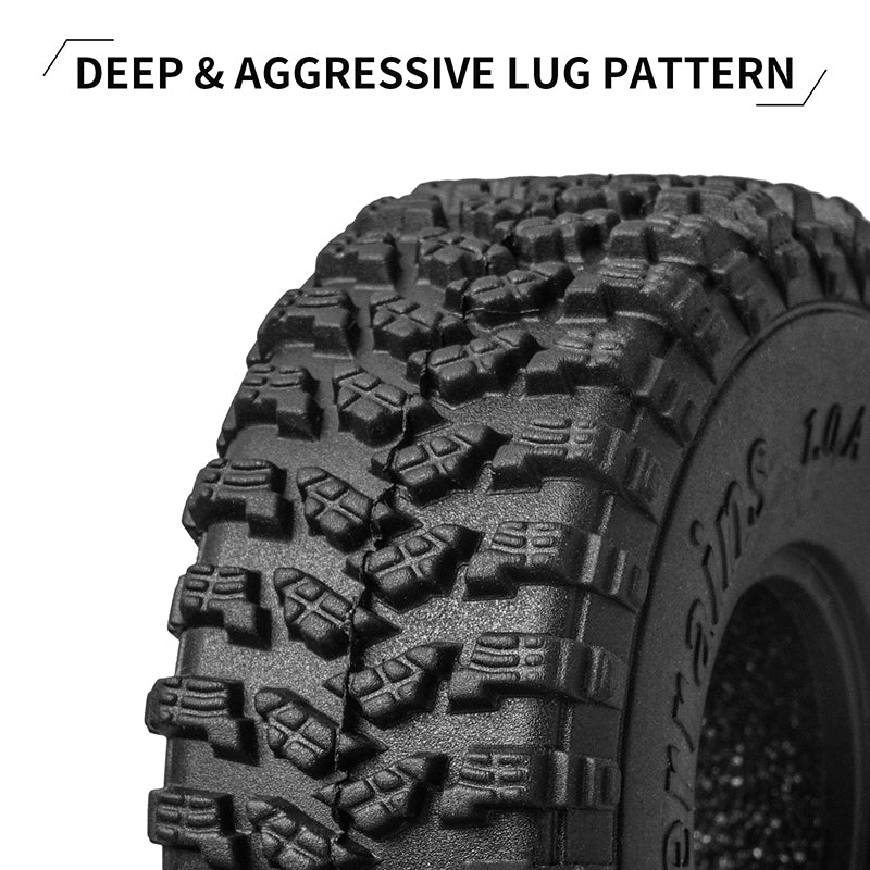 INJORA 1.0" 62*24mm S4 All Terrain Tires for 1/18 1/24 RC Crawlers (4) (T2450) 6 INJORA 1.0" 62*24mm S4 All Terrain Tires for 1/18 1/24 RC Crawlers (4) (T2450)