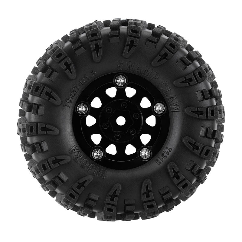 INJORA 1.3" 70*27mm Aluminum Wheels with Swamp Claw Tires for 1/18 1/24 RC Crawlers (W1305) 11 INJORA 1.3" 70*27mm Aluminum Wheels with Swamp Claw Tires for 1/18 1/24 RC Crawlers (W1305)