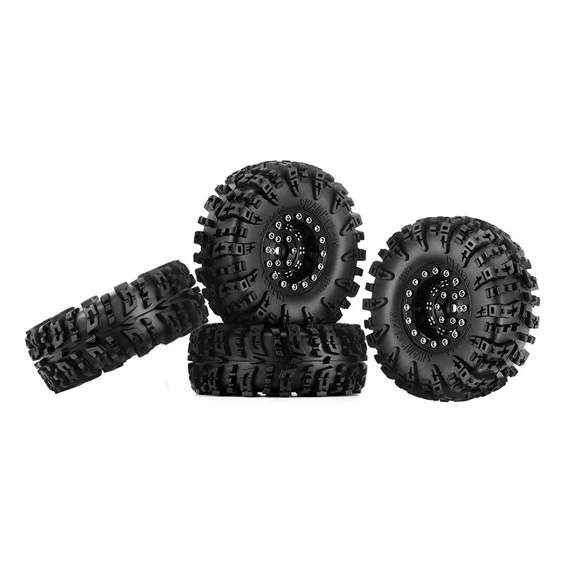 INJORA 1.3" 70*27mm Aluminum Wheels with Swamp Claw Tires for 1/18 1/24 RC Crawlers (W1305) 13 INJORA 1.3" 70*27mm Aluminum Wheels with Swamp Claw Tires for 1/18 1/24 RC Crawlers (W1305)