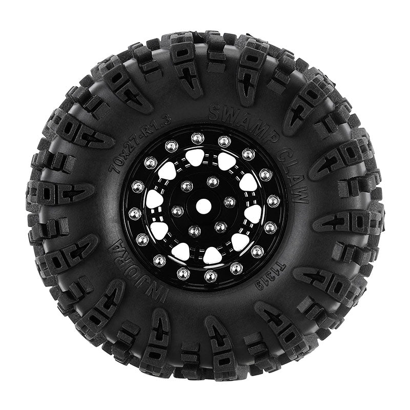 INJORA 1.3" 70*27mm Aluminum Wheels with Swamp Claw Tires for 1/18 1/24 RC Crawlers (W1305) 10 INJORA 1.3" 70*27mm Aluminum Wheels with Swamp Claw Tires for 1/18 1/24 RC Crawlers (W1305)