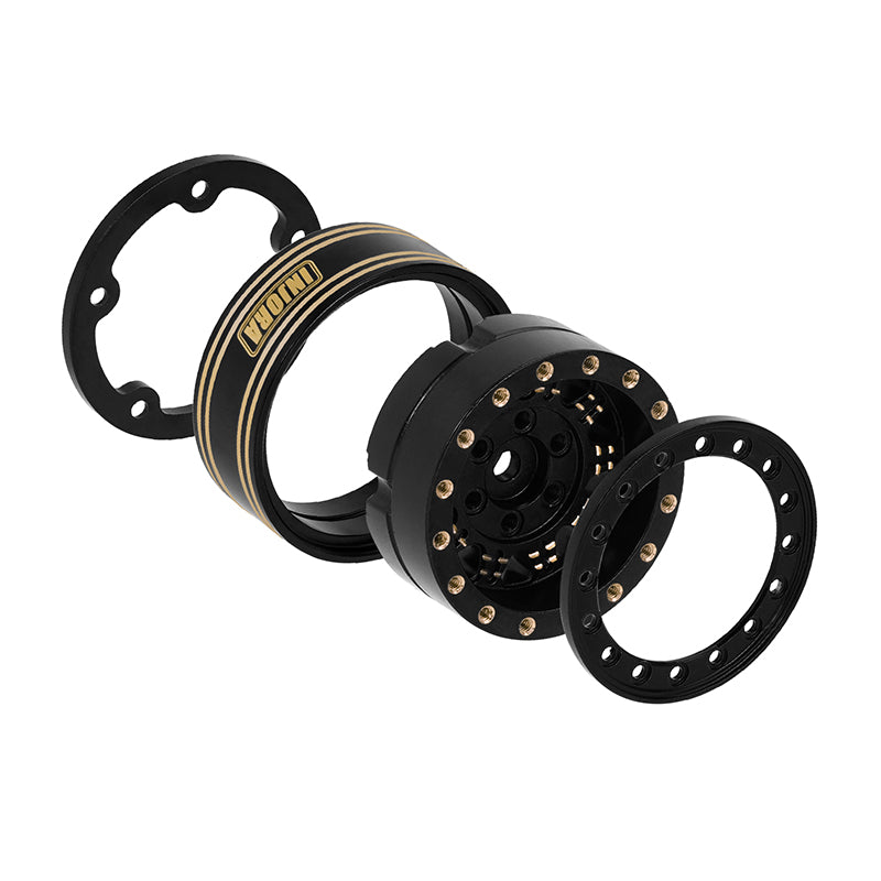 INJORA 1.3" 81g/pcs Super Heavy Brass Beadlock Wheels for 1/24 1/18 RC Crawler 3 INJORA 1.3" 81g/pcs Super Heavy Brass Beadlock Wheels for 1/24 1/18 RC Crawler