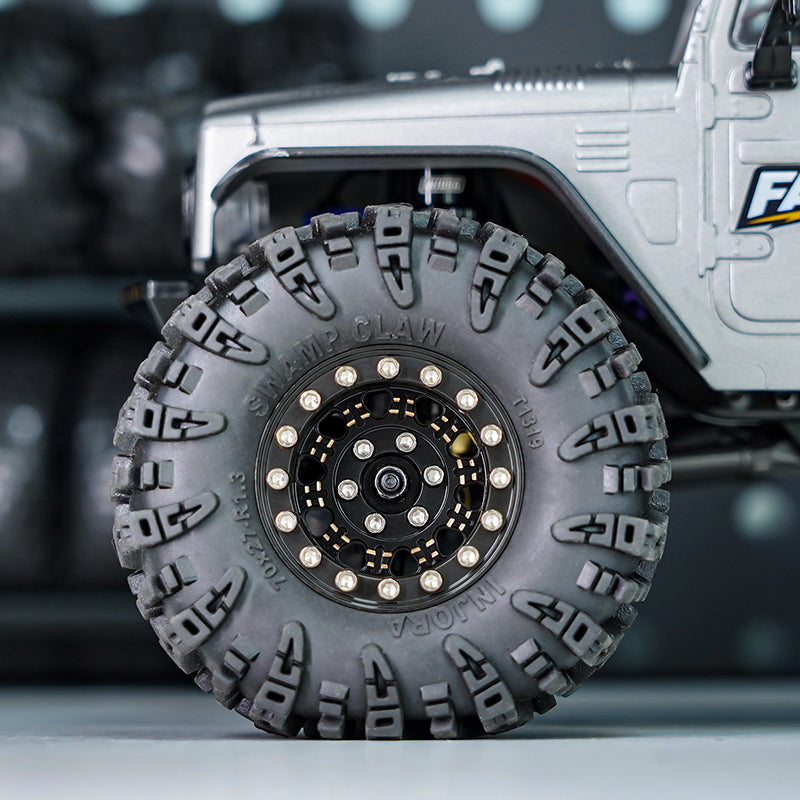 INJORA 1.3" 81g/pcs Super Heavy Brass Beadlock Wheels for 1/24 1/18 RC Crawler 8 INJORA 1.3" 81g/pcs Super Heavy Brass Beadlock Wheels for 1/24 1/18 RC Crawler