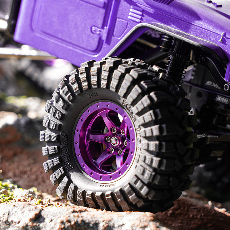 INJORA 1.3" Aluminum Beadlock Wheels offset -4.05mm for 1/24 1/18 RC Crawlers (W1309) 6 INJORA 1.3" Aluminum Beadlock Wheels offset -4.05mm for 1/24 1/18 RC Crawlers (W1309)