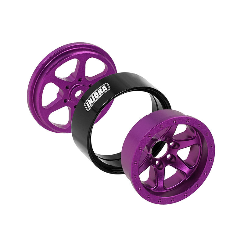 INJORA 1.3" Aluminum Beadlock Wheels offset -4.05mm for 1/24 1/18 RC Crawlers (W1309) 7 INJORA 1.3" Aluminum Beadlock Wheels offset -4.05mm for 1/24 1/18 RC Crawlers (W1309)