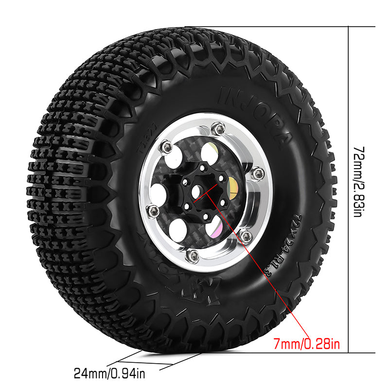 INJORA 1.3" ModuWheel Beadlock Wheels with XHX Pin Tires for 1/18 1/24 RC Crawler 16 INJORA 1.3" ModuWheel Beadlock Wheels with XHX Pin Tires for 1/18 1/24 RC Crawler