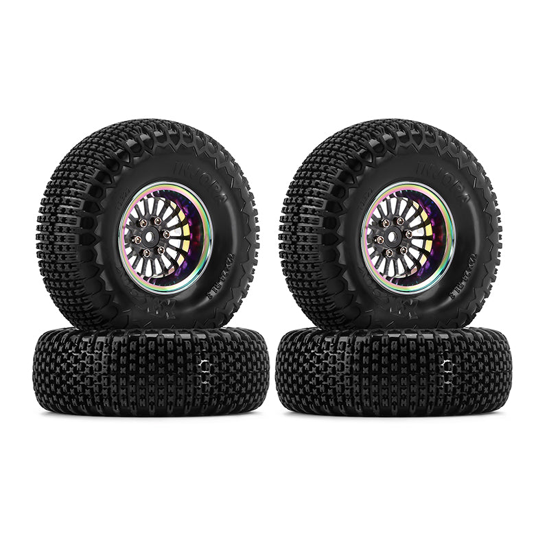 INJORA 1.3" ModuWheel Beadlock Wheels with XHX Pin Tires for 1/18 1/24 RC Crawler 3 INJORA 1.3" ModuWheel Beadlock Wheels with XHX Pin Tires for 1/18 1/24 RC Crawler