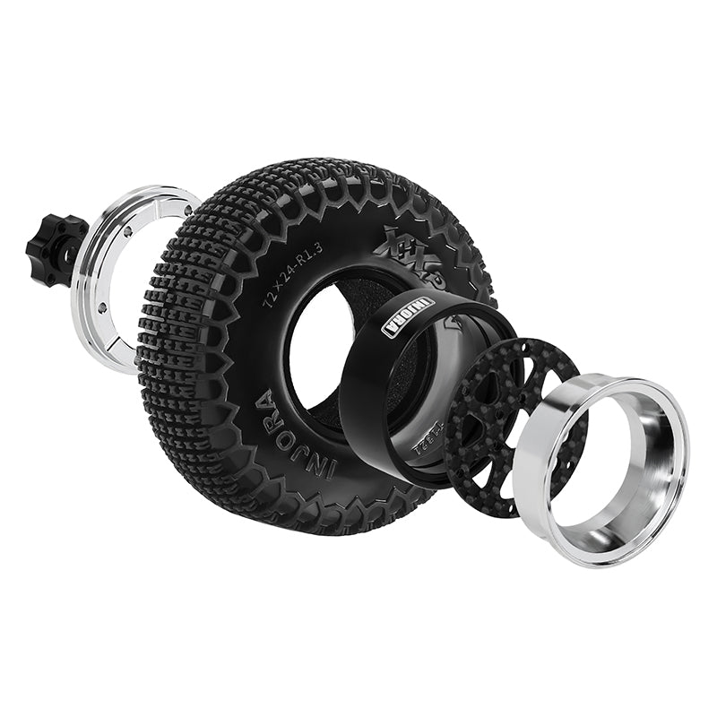 INJORA 1.3" ModuWheel Beadlock Wheels with XHX Pin Tires for 1/18 1/24 RC Crawler 22 INJORA 1.3" ModuWheel Beadlock Wheels with XHX Pin Tires for 1/18 1/24 RC Crawler