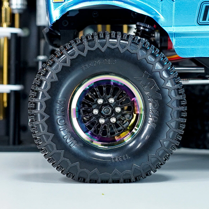 INJORA 1.3" ModuWheel Beadlock Wheels with XHX Pin Tires for 1/18 1/24 RC Crawler 4 INJORA 1.3" ModuWheel Beadlock Wheels with XHX Pin Tires for 1/18 1/24 RC Crawler
