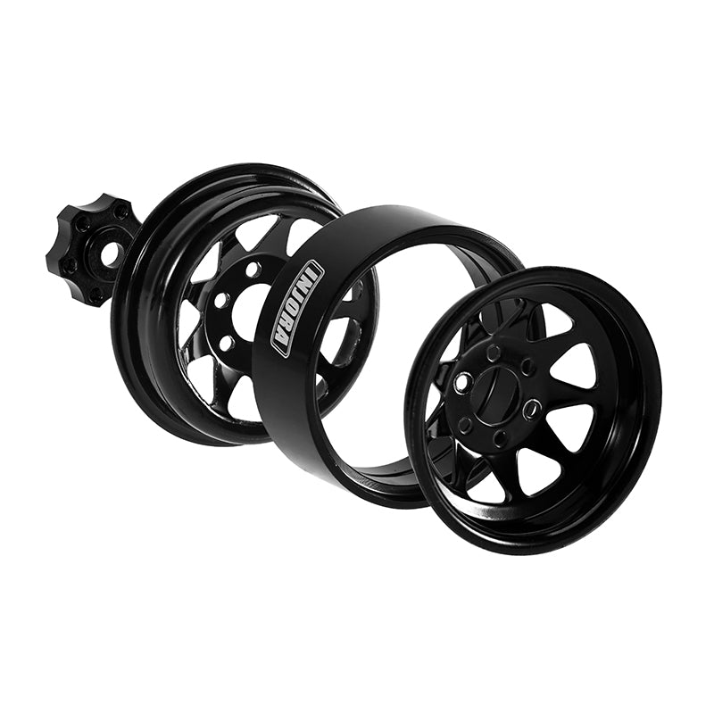 INJORA 1.3" Stamped Steel Wheels -4.05mm Offset for 1/24 1/18 RC Crawlers (W1312) 4 INJORA 1.3" Stamped Steel Wheels -4.05mm Offset for 1/24 1/18 RC Crawlers (W1312)