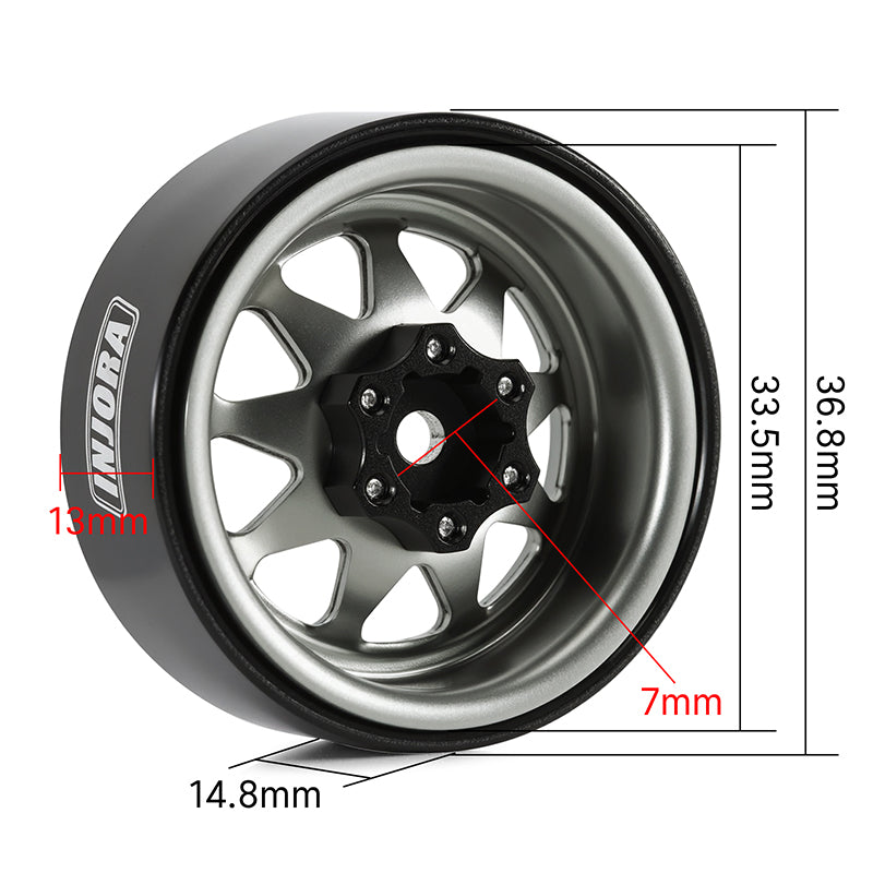 INJORA 1.3" Stamped Steel Wheels -4.05mm Offset for 1/24 1/18 RC Crawlers (W1312) 31 INJORA 1.3" Stamped Steel Wheels -4.05mm Offset for 1/24 1/18 RC Crawlers (W1312)