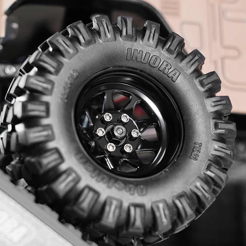INJORA 1.3" Stamped Steel Wheels -4.05mm Offset for 1/24 1/18 RC Crawlers (W1312) 7 INJORA 1.3" Stamped Steel Wheels -4.05mm Offset for 1/24 1/18 RC Crawlers (W1312)