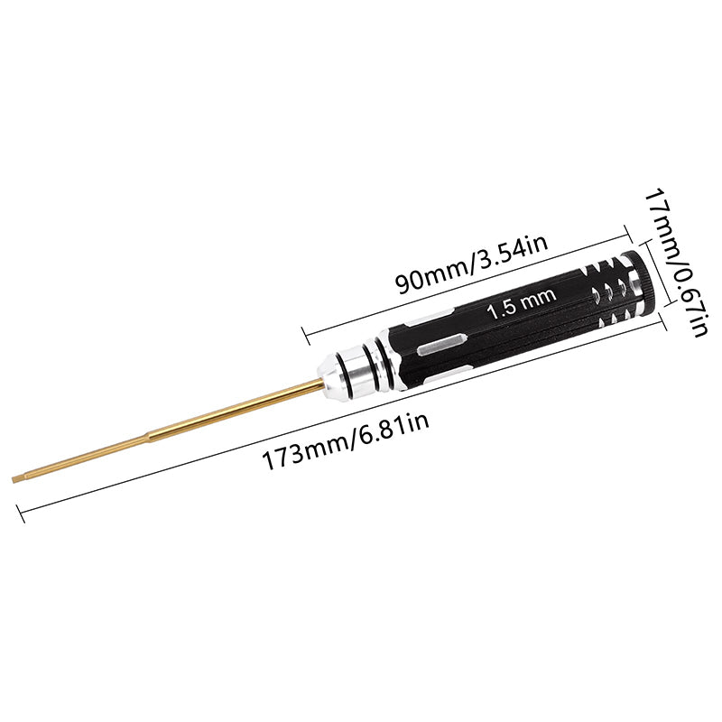 INJORA 1.5mm Hex Screwdriver Tool for Mini RC Crawlers TRX4M SCX24 AX24 FCX24 3 INJORA 1.5mm Hex Screwdriver Tool for Mini RC Crawlers TRX4M SCX24 AX24 FCX24