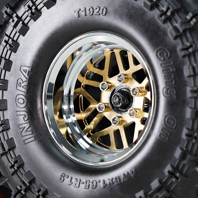 INJORA 1.9" ModuWheel Brass & Aluminum -9.65mm Offset Wheels for 1/10 RC Crawlers 15 INJORA 1.9" ModuWheel Brass & Aluminum -9.65mm Offset Wheels for 1/10 RC Crawlers